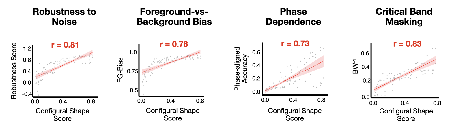 Configural Shape Score across models